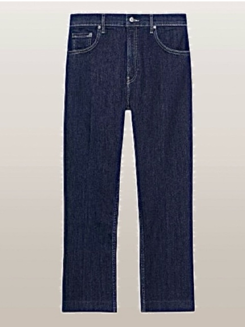 Zara-ZW COLLECTION BOOTCUT HIGH-WAIST CROPPED JEANS. Size: 4